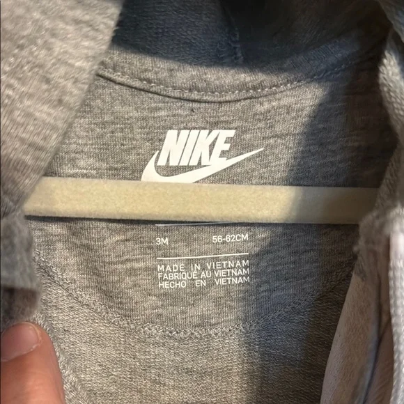 Nike Gray Baby One Piece Zip Up - Picture 5 of 8
